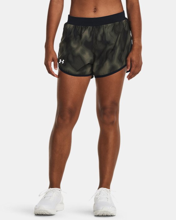 Women's UA Fly-By 2.0 Printed Shorts in Black image number 0